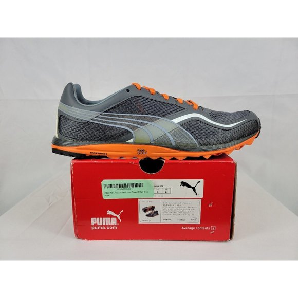 Puma Other - Puma Faas Lite Mesh Spikeless Golf Shoes Mens Size 9 Gray Orange White 186847-07